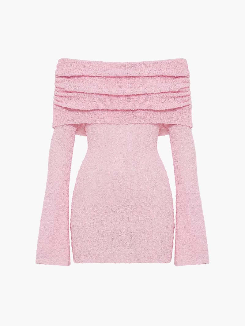 Alba - Mini Dress Elegant Strapless Design-Dresses-Pink-S-Weston & Sage