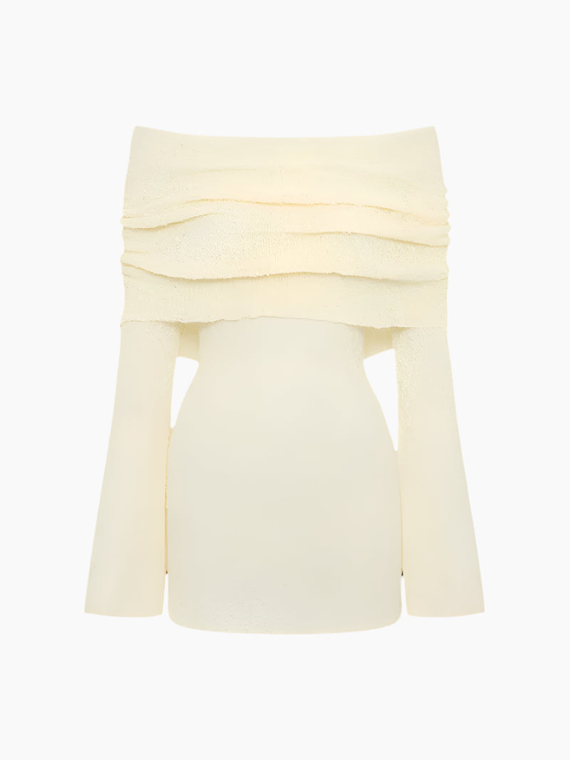Alba - Mini Dress Elegant Strapless Design-Dresses-Cream-S-Weston & Sage