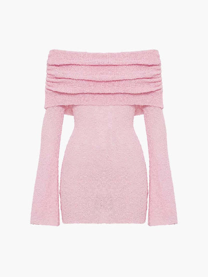 Alba - Mini Dress Elegant Strapless Design-Dresses-Pink-S-Weston & Sage