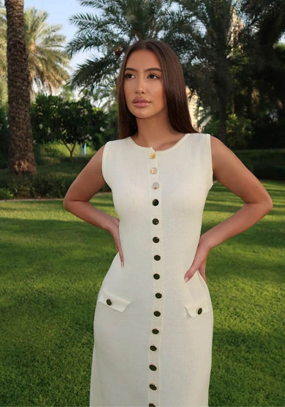 Livia - Livia Maxi Dress – Effortless Day-to-Night Elegance-Dresses-Beige-S-Weston & Sage