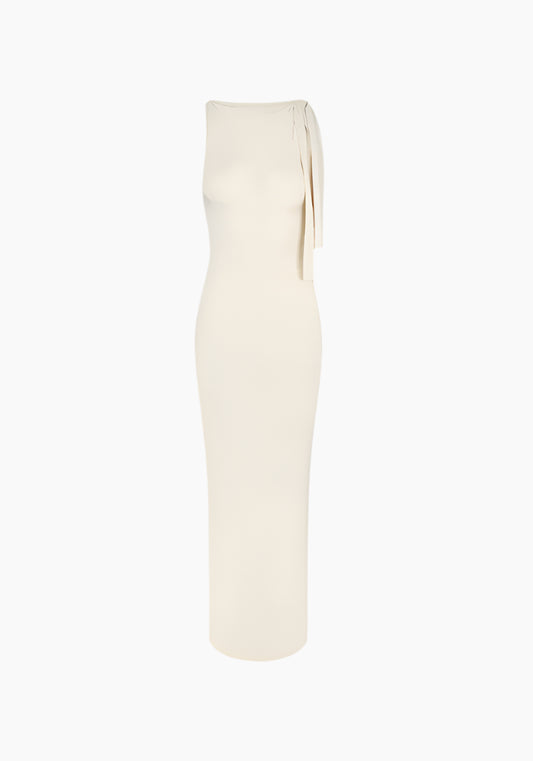 Siena - Maxi Dress – Ultra-Soft Suede Stretch Fabric-Dresses-Suede Beige-S-Weston & Sage