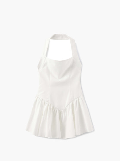 Sirae - Dress Elegant Slim Silhouette-Dresses-White-S-Weston & Sage